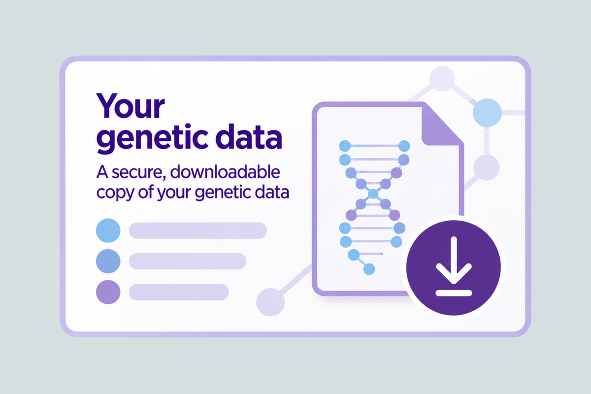 Your downloadable genetic data file