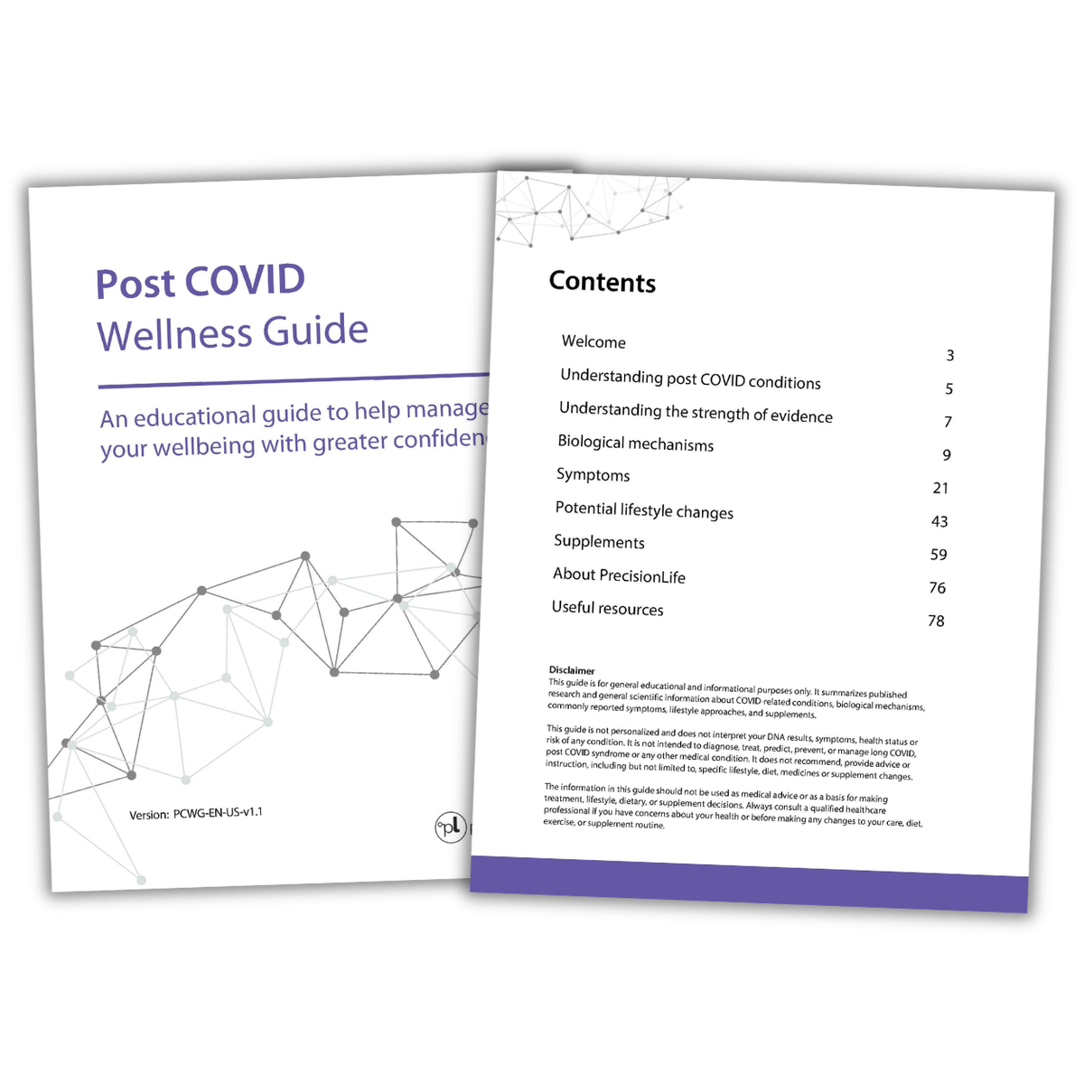 The Post COVID Wellness Guide for long COVID contents